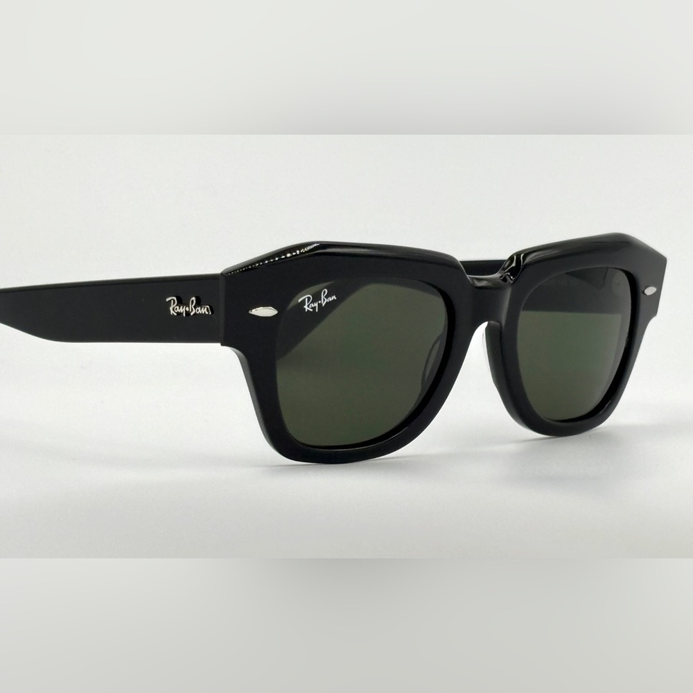 Ray-Ban State Street Sunglasses Black Frame Women’s Fashion Sunglasses RB2186 - Picture 2 of 11